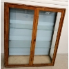Image 1 : WALL MOUNTED DISPLAY UNIT W/ GLASS SHELVES