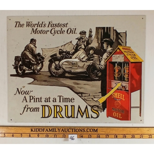SHELL MOTORCYCLE OIL - SST SIGN