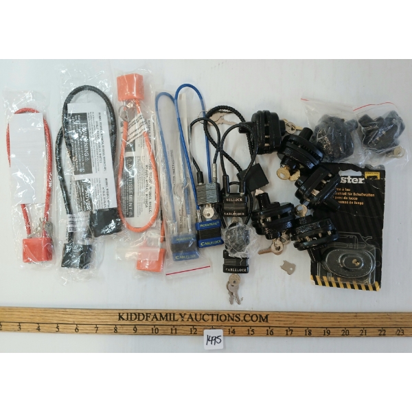 QTY OF TRIGGER & CABLE LOCKS W/ KEYS