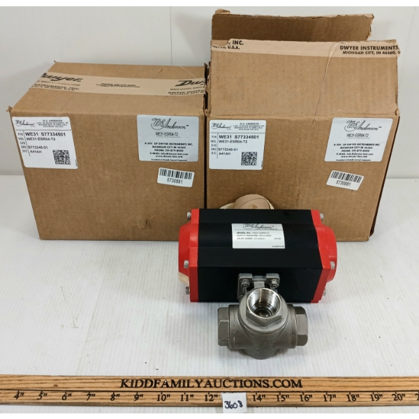LOT OF 2 -DWYER PNEUMATIC ACTUATORS