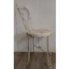 Image 3 : PAINTED WROUGHT IRON PARLOR CHAIR