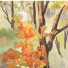 Image 2 : FOREST SCENE BY ROY MATSUI (PRS CDN ARTIST) - FRAMED WATERCOLOUR ON PAPER