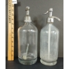 Image 2 : LOT OF 2 - SAN FRANCISCO & HAYES BRO'S - CLEAR ACID-ETCHED - SELTZER BOTTLES