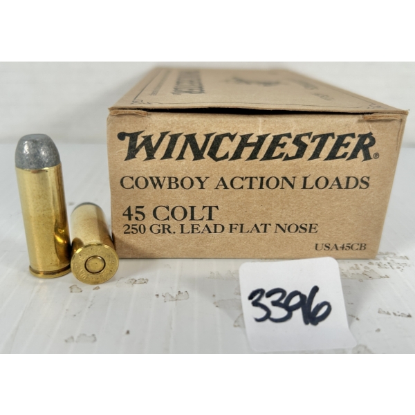 AMMO: 50X WINCHESTER .45 COLT - 250 GR LFP