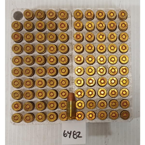 AMMO: 100X WINCHESTER 9MM LUGER - COPPER PLATED FN