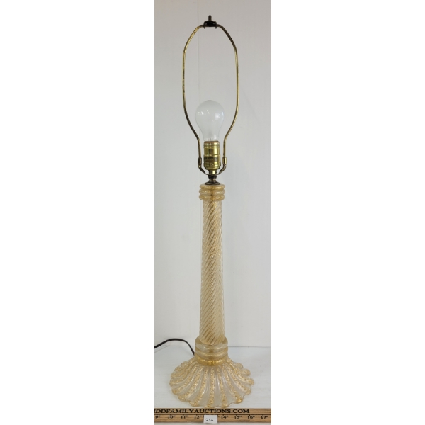ART DECO BLOWN GLASS LAMP