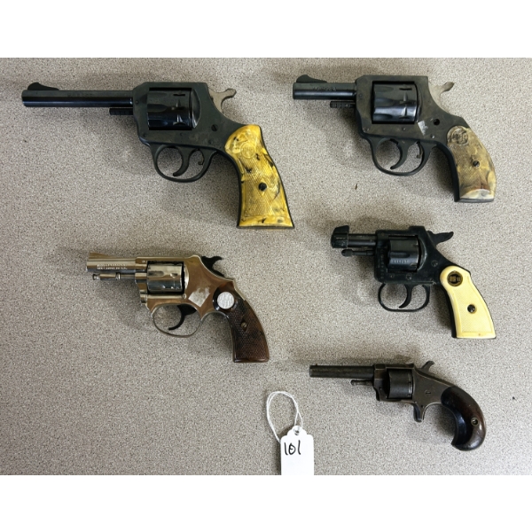 LOT OF 5 - PROHIB REVOLVERS IN .22 CAL 