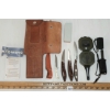Image 3 : LOT OF 8 - GERBER STRIKER, SAW SET, LENSATIC COMPASS, SHARPENING STONE & SMALL FIXED BLADE KNIVES