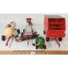 Image 3 : LOT OF 5 - FARM IMPLEMENTS INCL HAY RAKE, ELEVATOR & JOHN DEERE RIDING MOWER