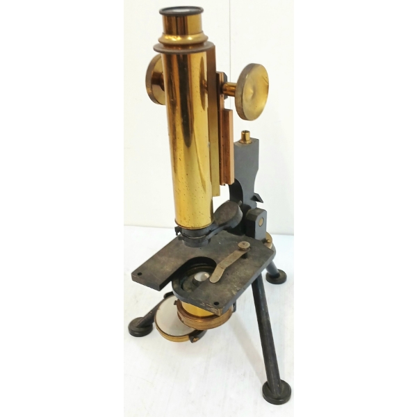 BRASS W. WATSON & SONS FRAM MICROSCOPE - CIRCA 1870-95