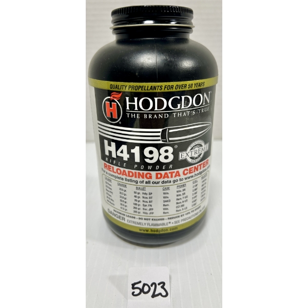 POWDER: 0.5 LB HODGDON H4198