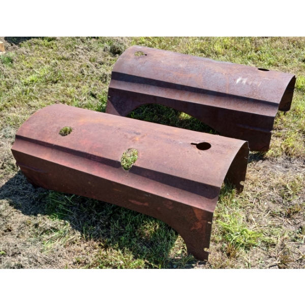 LOT OF 2 - MASSEY TRACTOR HOODS 