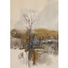 Image 3 : "COLLINGWOOD" BY W. MCHELLY - FRAMED WATERCOLOUR & INK ON PAPER