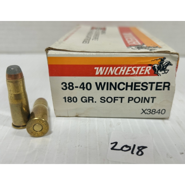 AMMO: 50X WINCHESTER .38-40 WIN - 180 GR SP