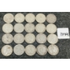 Image 2 : LOT OF 20 - 1949-1960 CDN SILVER 25 CENT COINS