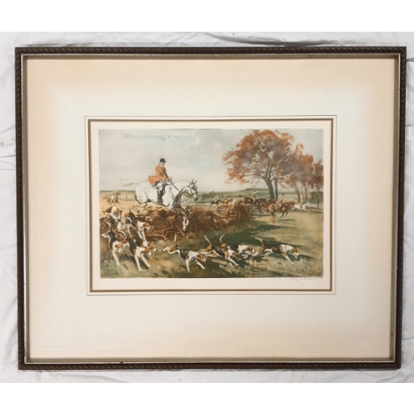  THE HUNT BY SQ. - FRAMED PRINT