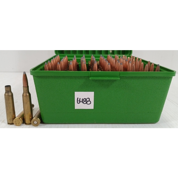AMMO / BRASS: 73X MIXED 6.5X55 LIVE - 26X BRASS