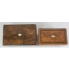 Image 6 : LOT OF 2 - TUNBRIDGE WARE TRINKET BOXES W/ MOTHER OF PEARL INLAY