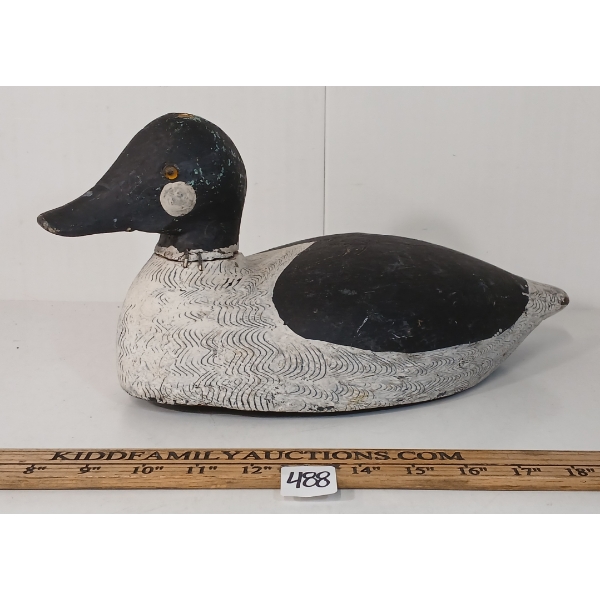 1930'S GOLDEN EYED DECOY DUCK