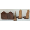 Image 4 : LOT OF 3 - ARTILLERY FUSE & RNDS TRENCH ART PICTURE FRAME & BOOK ENDS
