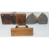 Image 6 : LOT OF 3 - ARTILLERY FUSE & RNDS TRENCH ART PICTURE FRAME & BOOK ENDS