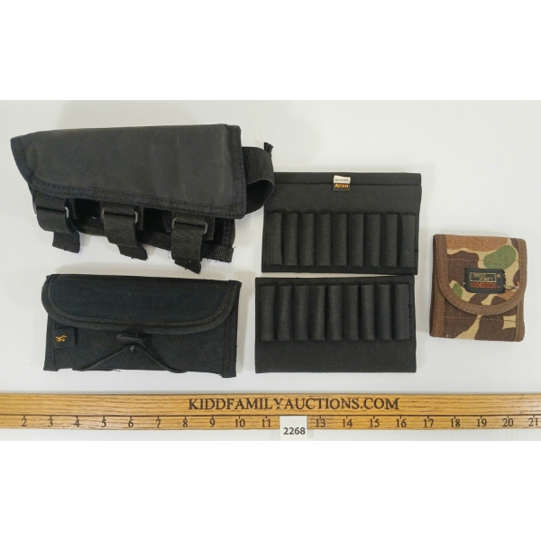 LOT OF 5 - CARTRIDGE HOLDER - INCL BROWNING, ALLEN, ECT.