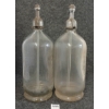 Image 2 : LOT OF 2 - B.H. WOODBURY & GEO. SCHMUCK - CLEAR ACID-ETCHED - SELTZER BOTTLES