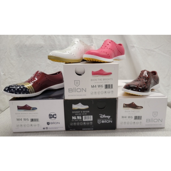 LOT OF 4 - BIION SHOES - FT THE LUX, THE BRIGHTS, DISNEY & DC STYLES