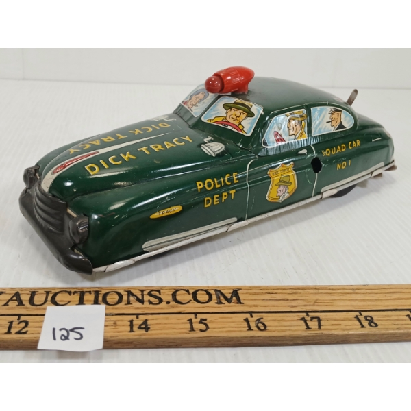 MARX DICK TRACY WIND UP SQUAD CAR