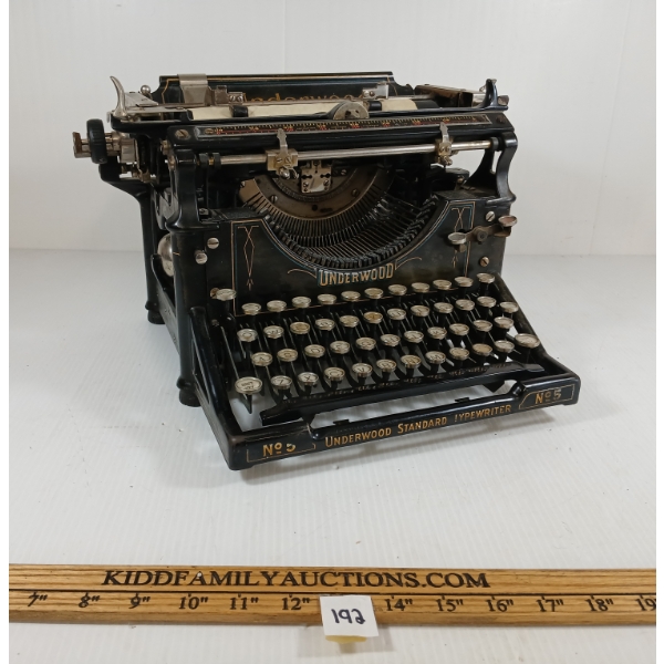UNDERWOOD NO.5 STANDARD TYPEWRITER