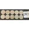 Image 2 : LOT OF 10 - 1968 CDN 10 CENT COINS