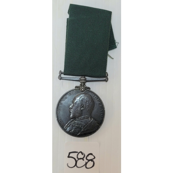 FOR LONG SERVICE IN THE COLONIAL AUXILIARY FORCES MEDAL - SGT. GEORGE MOORE 77TH 
