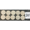 Image 2 : LOT OF 10 - 1968 CDN 10 CENT COINS