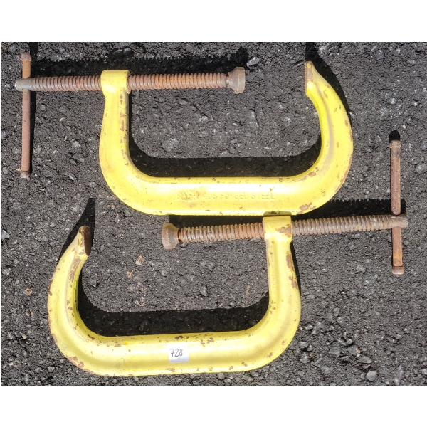 LOT OF 2 - BESSEY C-CLAMPS - 8IN