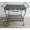 Image 2 : RUSSELL WOODARD WROUGHT IRON DRINK CART - C. 1960'S