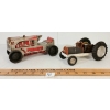 Image 1 : LOT OF 2 - MARX TIN WIND-UP TRACTOR & UNMARKED BATTERY-OP TRACTOR