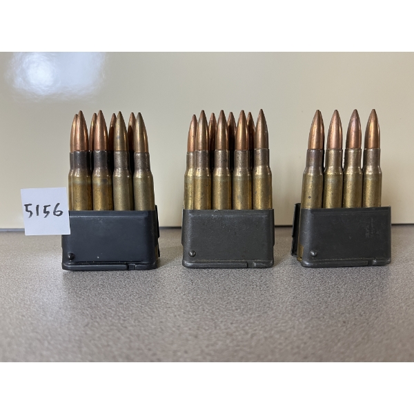 AMMO: 24X .30-06 MILITARY BALL ON CLIPS 