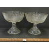 Image 2 : LOT OF 2 - PRESSED GLASS COMPOTES