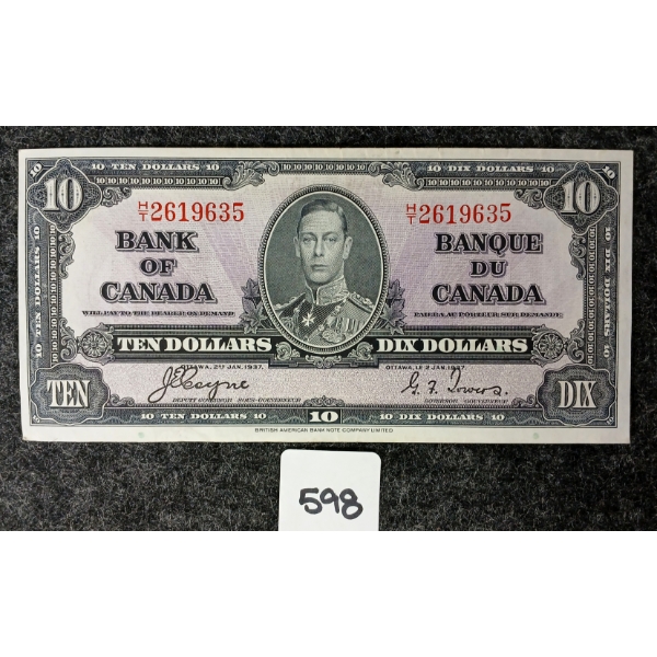 1937 CDN $10 BANKNOTE