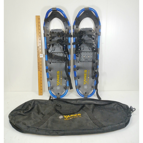PAIR OF YANES ALUM SNOWSHOES W/ CARRYING CASE