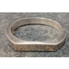 Image 4 : STERLING SILVER BANGLE W/ SAFETY CHAIN