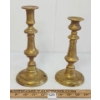 Image 2 : LOT OF 2 - BRASS CANDLESTICK HOLDERS