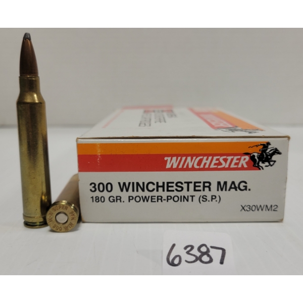 AMMO: 20X WINCHESTER .300 WIN MAG - 180 GR. SP