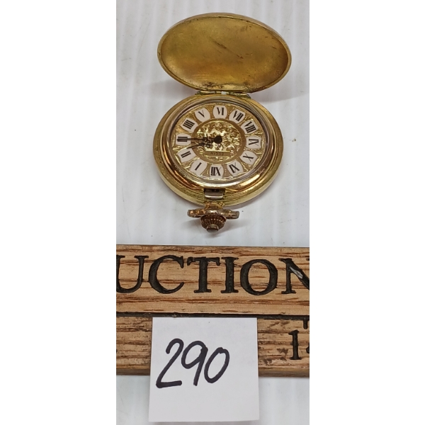 LADIES' GOLD-PLATED ELGIN POCKET WATCH