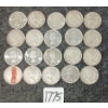 Image 2 : LOT OF 20 - 1940-1965 CDN 25 CENT COINS