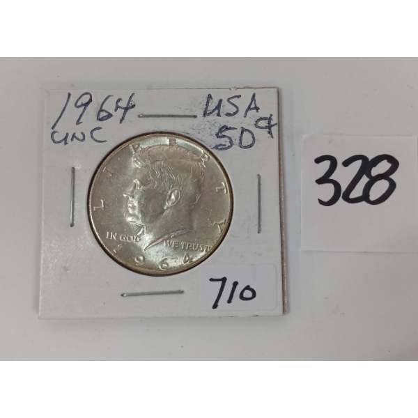 1964 US 50 CENT SILVER COIN