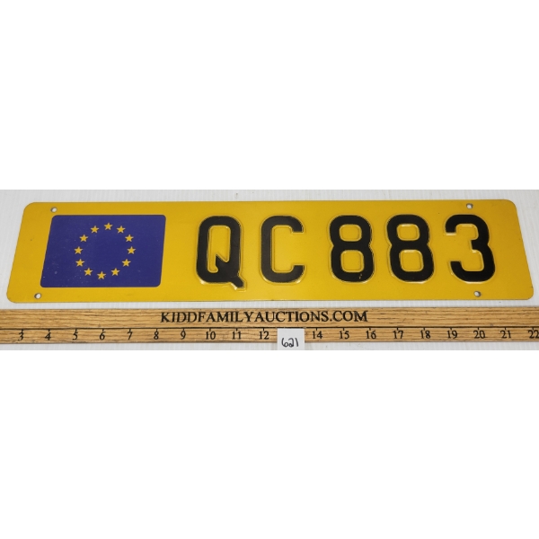 1993 LUXEMBURG LICENCE PLATE