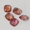 Image 1 : LOT OF 5 - NATURAL PREMIUM RED & PINK SPINELS - CUSHION CUT (PARCEL)