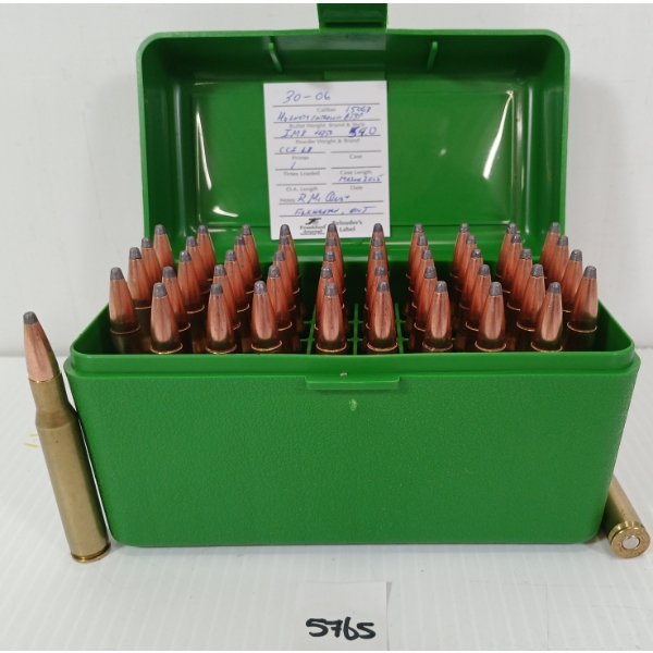 AMMO: 50X MIXED .30-06 SPRG - 150GR - HORNADY INTERLOK BTSP - RELOADS
