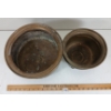 Image 2 : LOT OF 2 - BRASS CAULDRON PLATERS